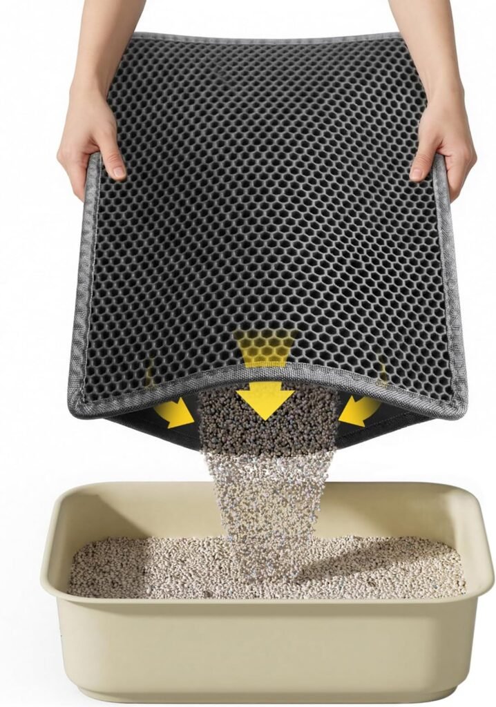 Kattenbakmat voor het opvangen van kattenbakvulling, urinebestendig en eenvoudig schoon te maken