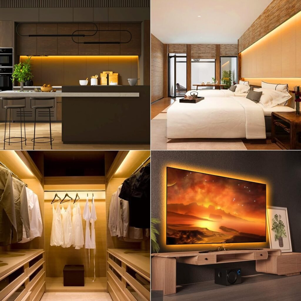 USB LED TV-achtergrondverlichting 2 meter, dimbare COB LED-strip, warm wit 3000K