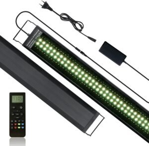 Aquariumverlichting 120-135 cm met Afstandsbediening – LED Verlichting voor Zoetwateraquarium – RGB Kleuropties – Energiezuinig Ontwerp