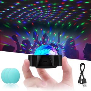 RGB LED Feestverlichting – Muziekgestuurde Sfeerverlichting – Disco Lamp met Afstandsbediening – Kleurverandering voor Feestjes en Kinderkamers