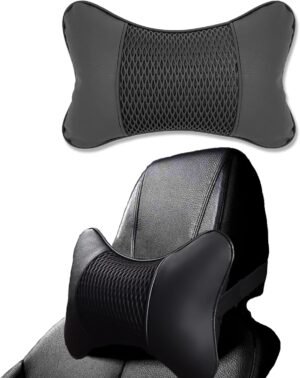 Nekkussen voor auto en kantoor met memory foam en verstelbare schouderriem