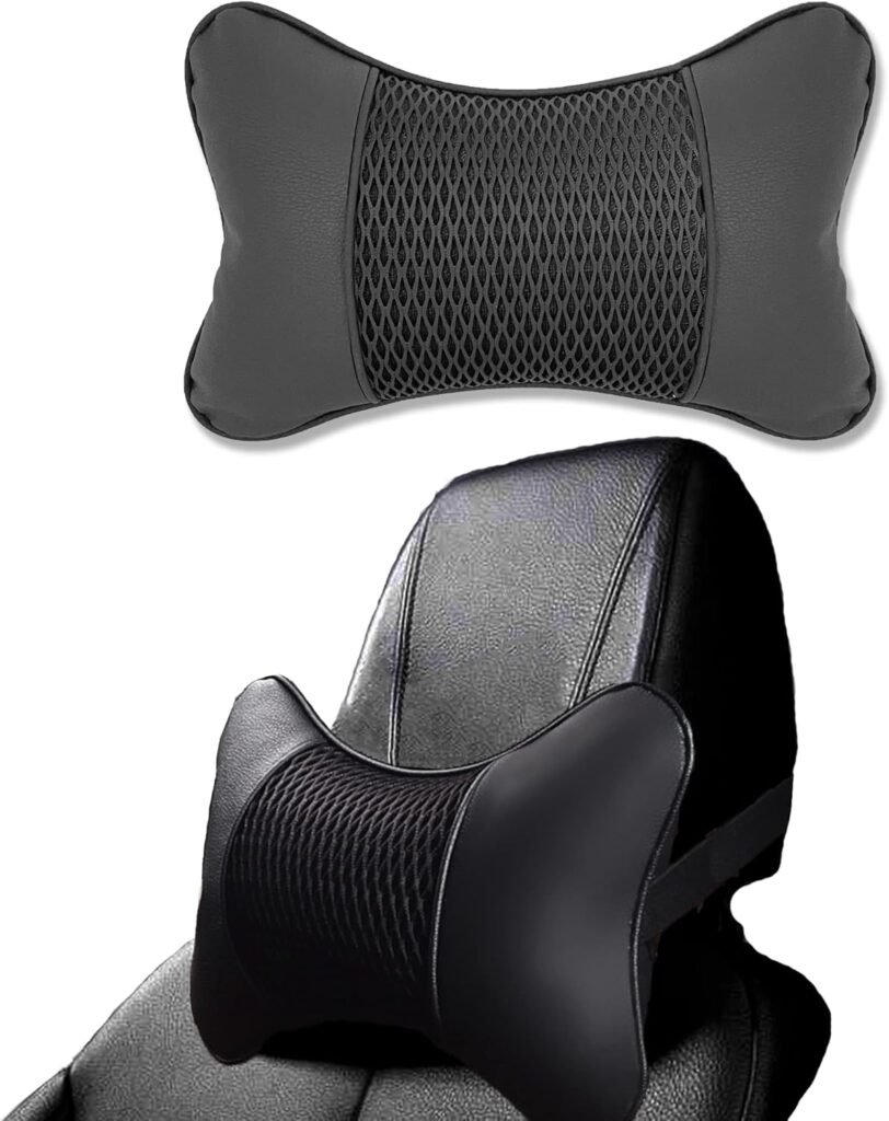 Nekkussen voor auto en kantoor met memory foam en verstelbare schouderriem