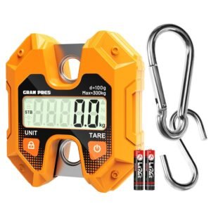Digitale Hangweegschaal 300 kg – Kraanweegschaal met Haak voor Jacht, Visserij en Boerderij – LCD Display – kg/lb/N