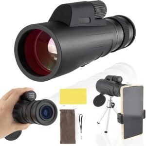 Monokijker 13×50 – Telescoop voor Vogels Kijken en Reizen – Waterdicht en Schokbestendig – Inclusief Smartphonehouder en Draagtas