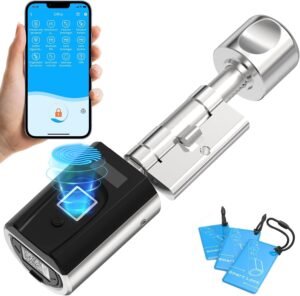 Elektronisch Deurslot met Vingerafdruk – RFID en Bluetooth – WiFi App Besturing – IP65 Weerbestendig – Voor 30-70 mm Deuren