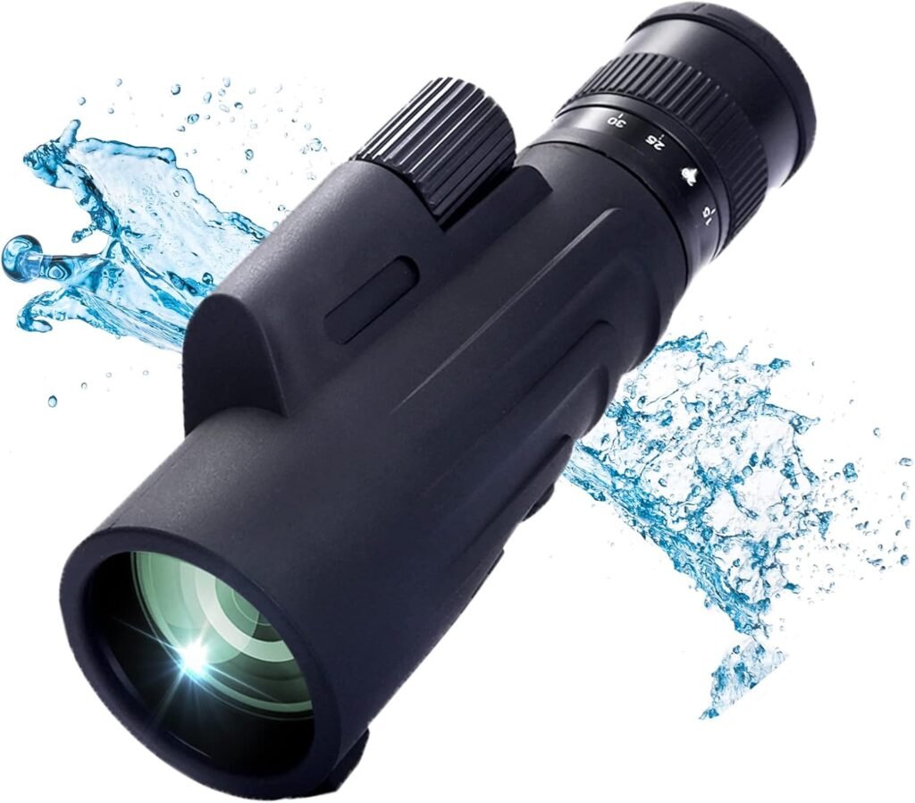 Monoculaire telescoop 10-30x50 met ED zoom, BAK4 prisma, smartphone adapter en statief