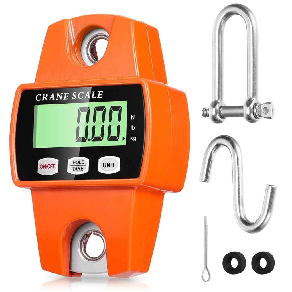 Elektronische hangweegschaal 300 kg met LCD-display en 50 g nauwkeurigheid voor magazijn, loods en bagage