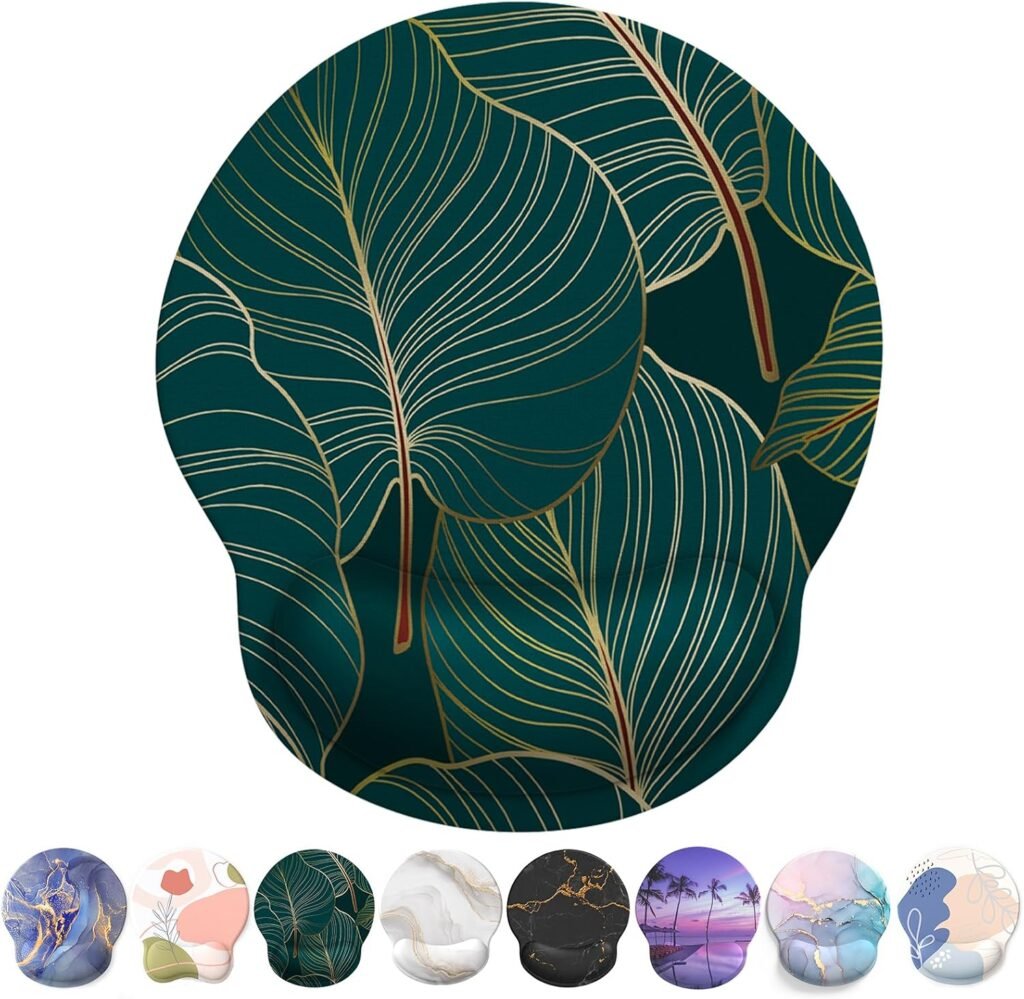 Ergonomische gel muismat met polssteun en antislip onderkant voor laptop en gaming