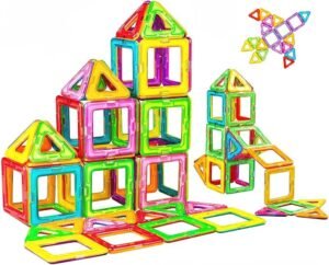 Magnetische Bouwstenen Set 50 Stuks – Magnetische Bouwblokken Educatief Speelgoed – Creatief Constructiespeelgoed – Vanaf 3 Jaar