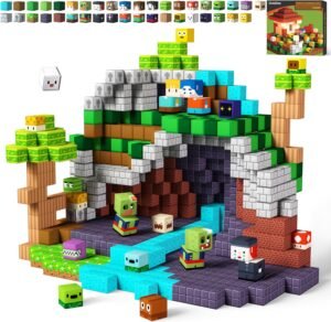 Magnetische Bouwblokken Set 100 Stuks – Magnetische Tegels voor Kinderen – Educatief Constructiespeelgoed – 3 tot 10 Jaar
