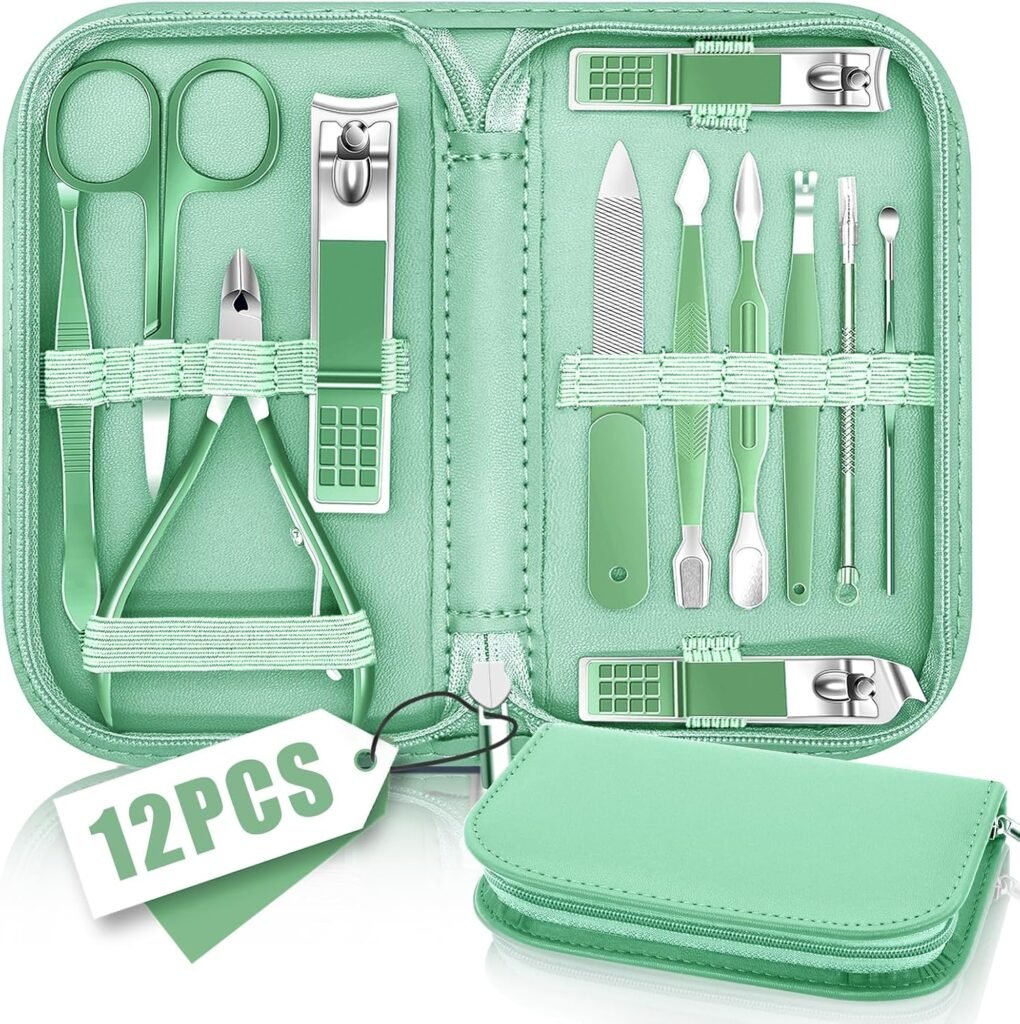 Professionele nagelverzorgingsset met compleet manicure- en pedicuregereedschap in draagbare kit