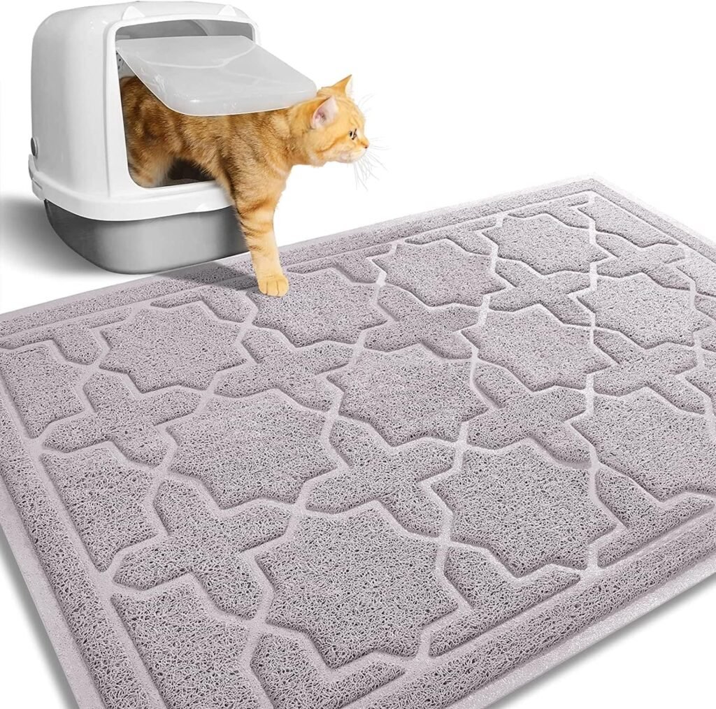 Waterbestendige kattenbakmat met antislip onderkant, vocht- en geurabsorberend, gemakkelijk schoon te maken