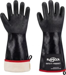 BBQ Handschoenen M – Hittebestendige Barbecuehandschoenen – Water- en Oliebestendig – Tot 660 °C – 43,2 cm Lang