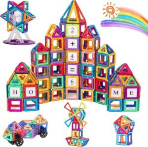 Magnetische bouwblokken set 122 stuks - 3D constructiespeelgoed voor kinderen van 3 tot 7 jaar