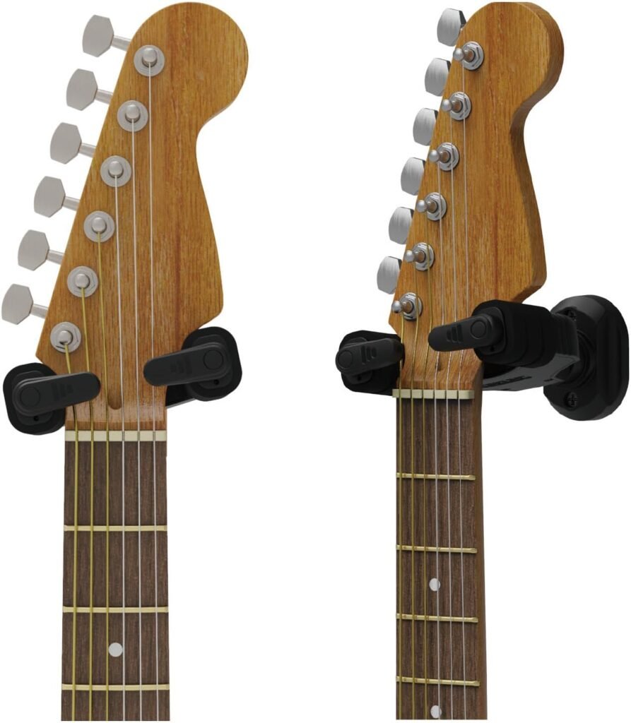 Gitaarhanger met Gravity Auto-Lock wandmontage voor klassieke, akoestische en elektrische gitaar, mandoline en banjo