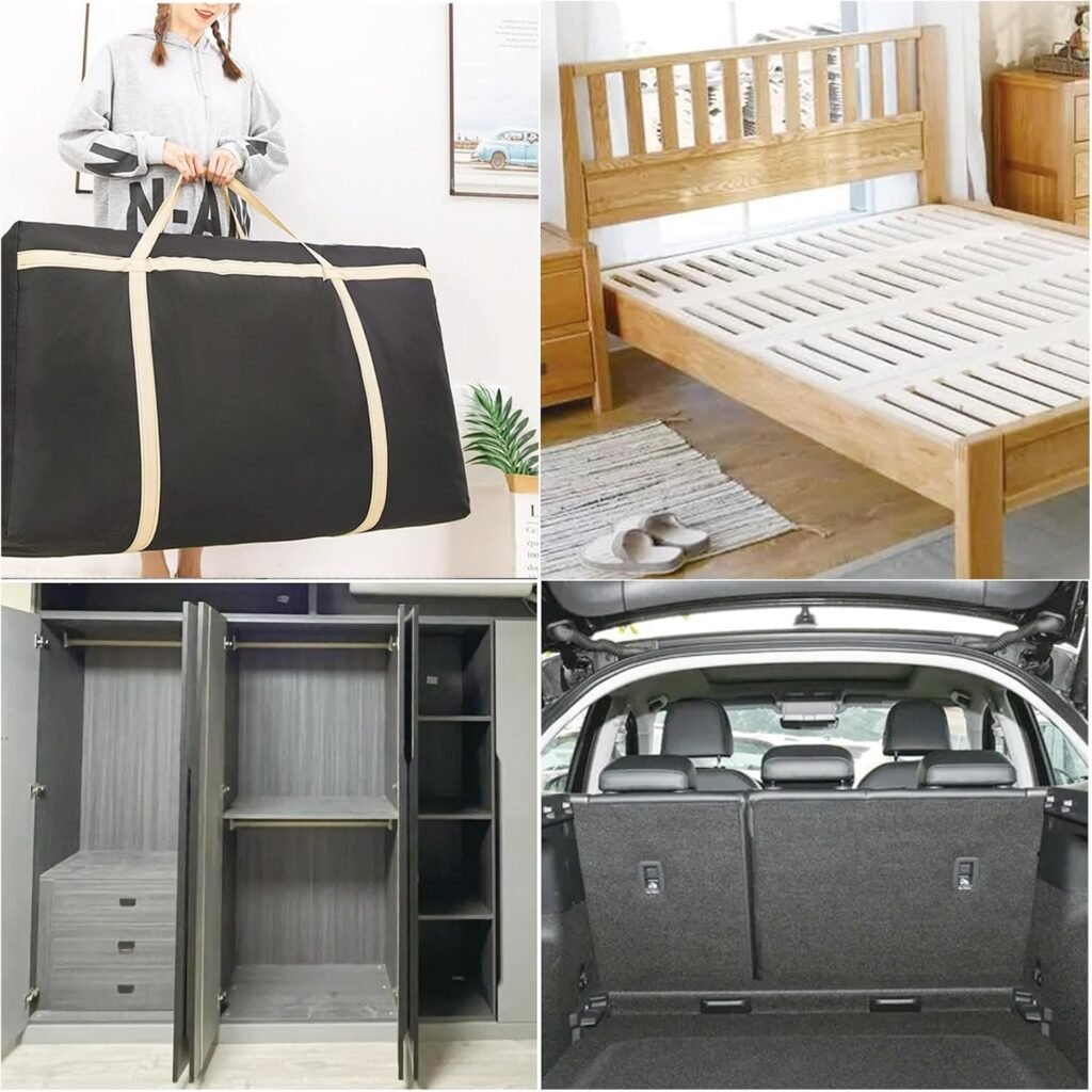 2 stuks 180L extra grote opbergtassen 600D Oxford voor onder-bed opberging, waterdicht, 100 x 58 x 28 cm