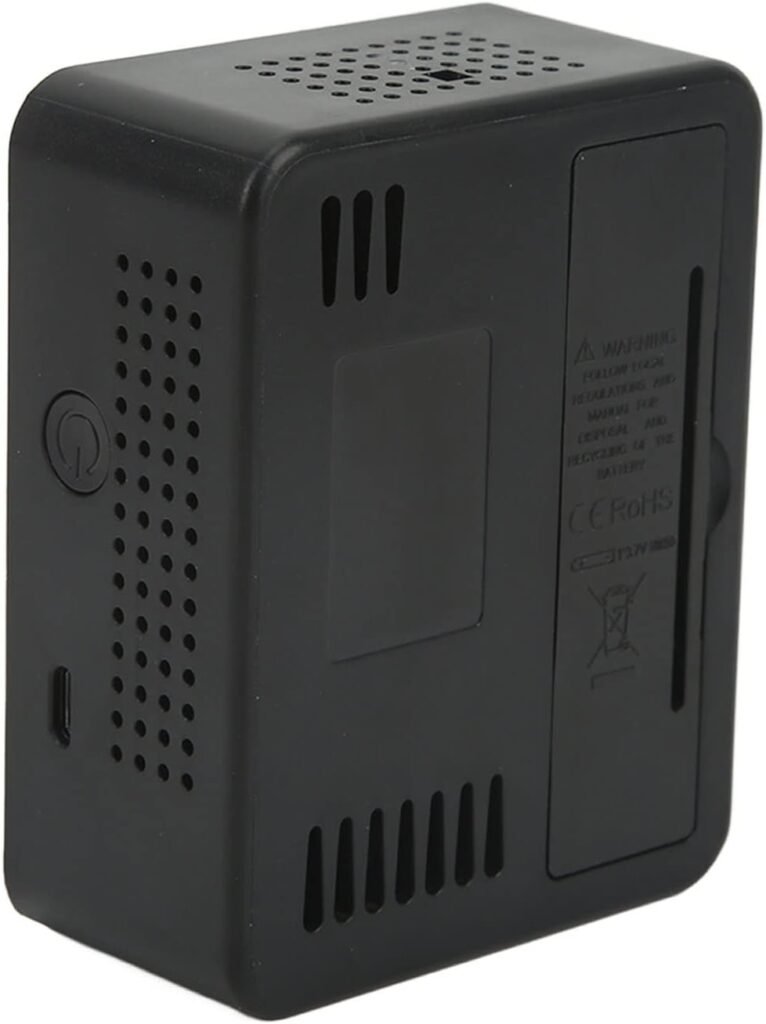 CO2 detector luchtkwaliteitsmonitor met TVOC sensor voor temperatuur luchtvochtigheid en CO2 meting, zwart