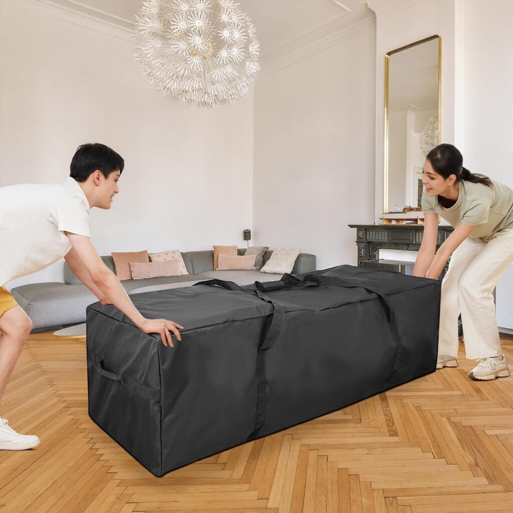 Grote zwarte reistas 152 × 43 × 51 cm – opvouwbare sporttas voor bagage, waterafstotend en lichtgewicht