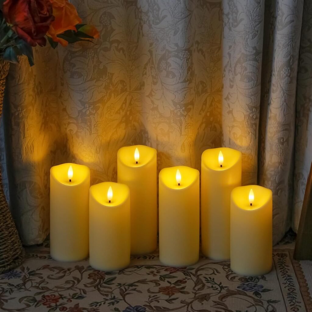 Oplaadbare LED kaarsen set met afstandsbediening en timer, 2 stuks, warm wit licht