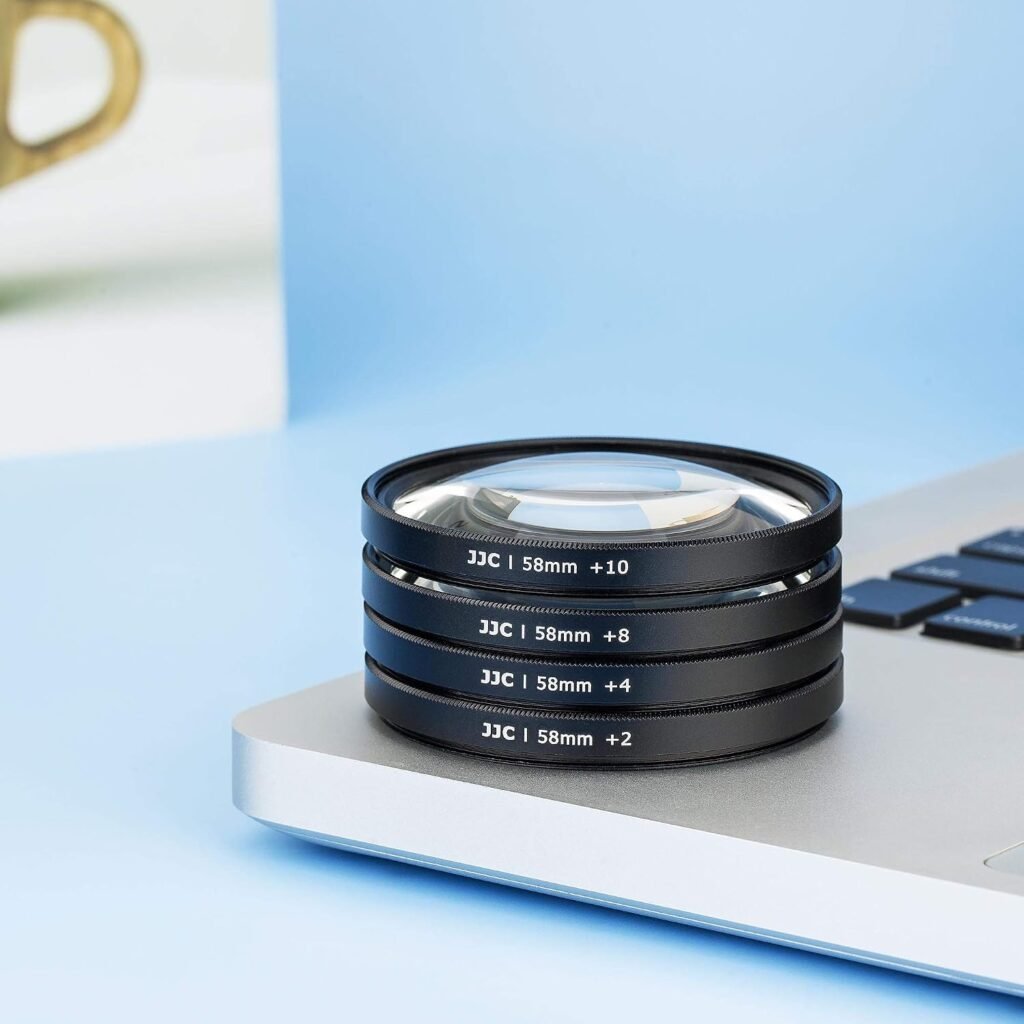 Close-up filter set voor DSLR camera, macro lens filters +2, +4, +8 en +10 met filtertas