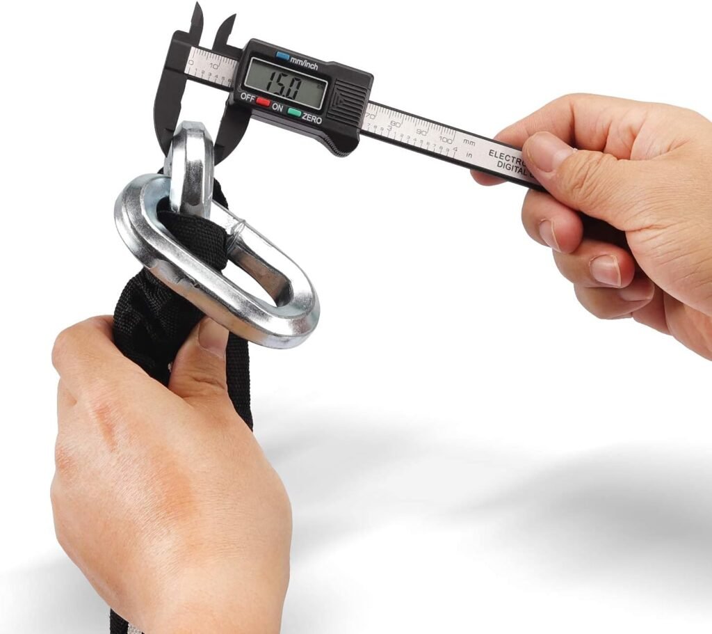Fietsslot Kettingslot 120 cm - 12 mm Dikke Ketting - Beveiligingsslot voor Fiets, Scooter en Motor - Voor Deur, Hek en Poort
