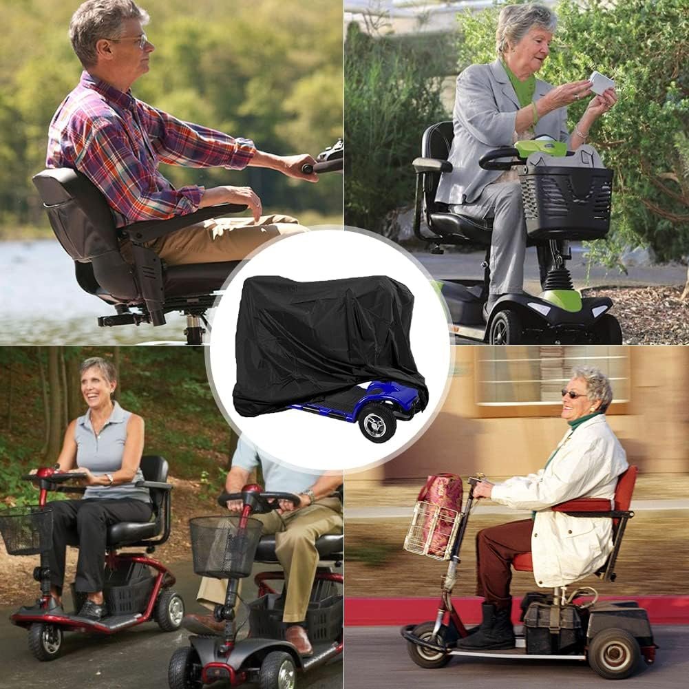 Scooterhoes 210D Oxford waterdichte beschermhoes voor mobiliteitsscooter 170 x 61 x 117 cm