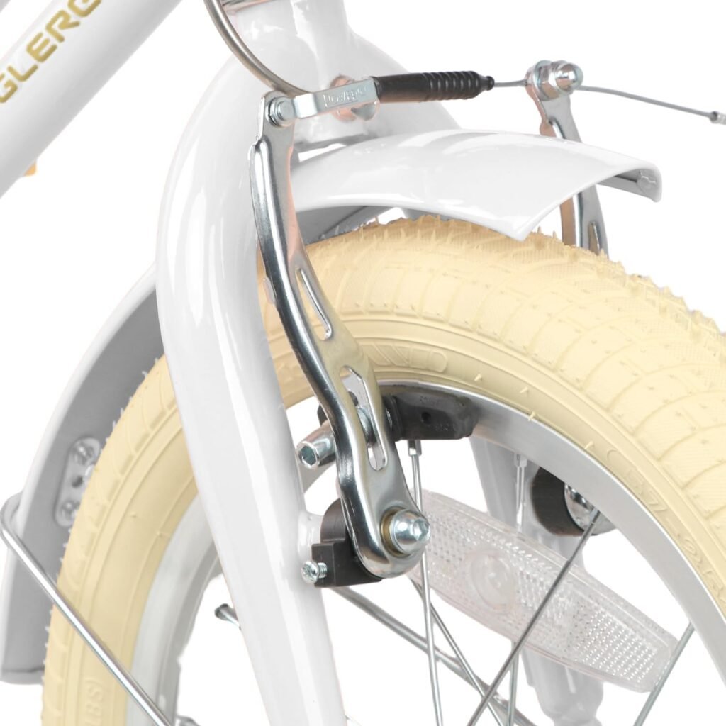 Meisjesfiets met mandje, bel en zijwieltjes 18 inch