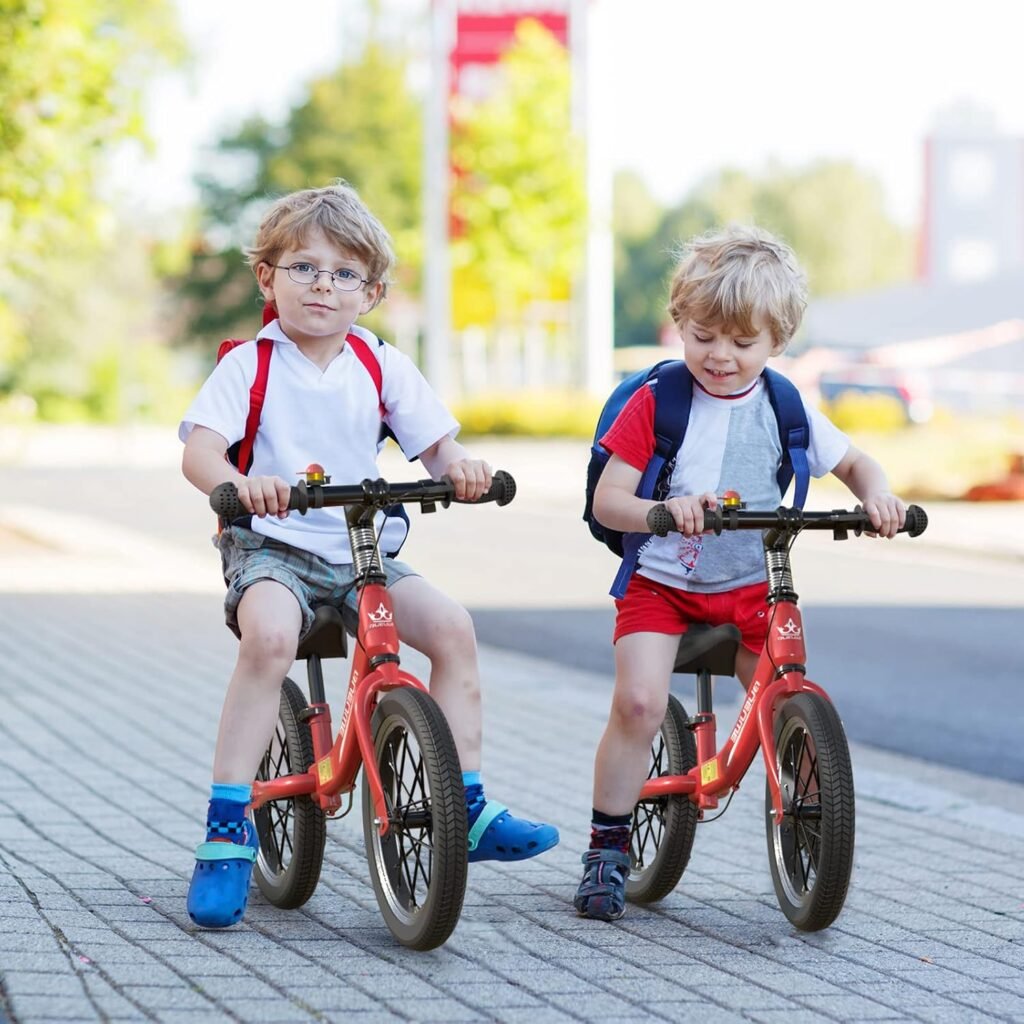 Loopfiets 14 inch voor kinderen van 2-6 jaar met rem en verstelbaar zadel, zonder pedalen voor jongens en meisjes