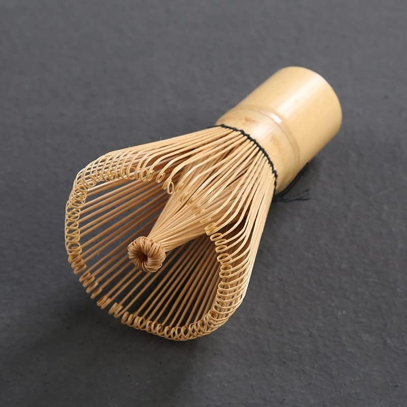 Bamboe matcha klopper set met kom, schepje en houder voor matcha bereiding