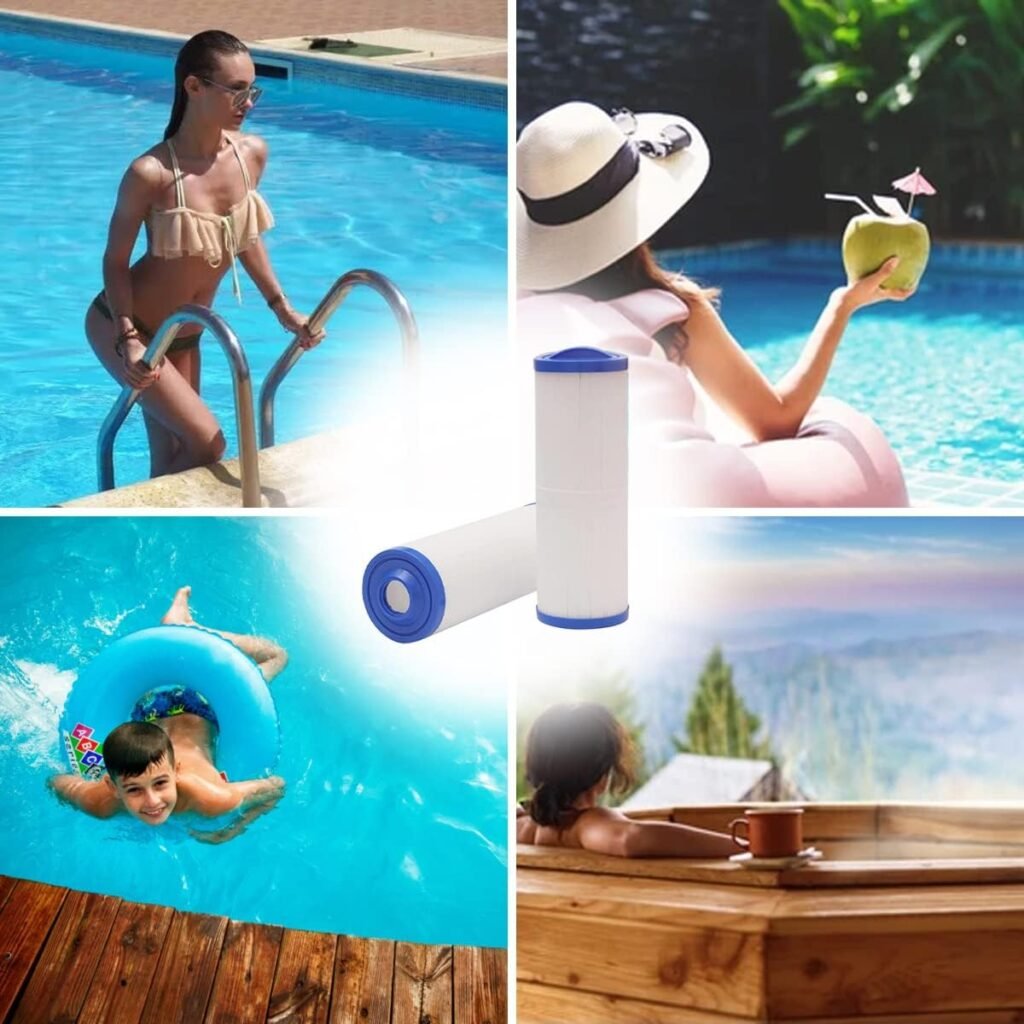 Spa filter voor hot tub 2 stuks vervangingsfilter voor jacuzzi met 50 m² filtercapaciteit