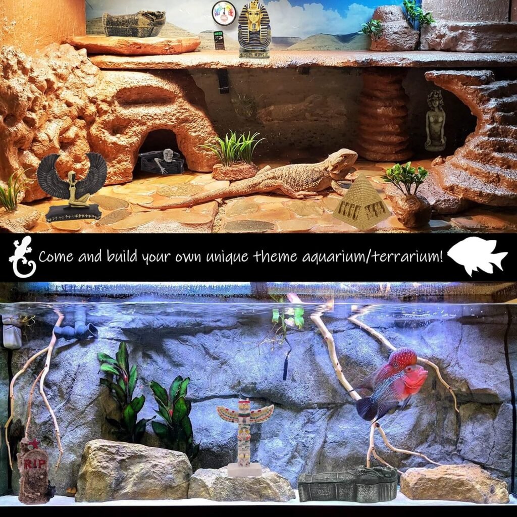 Aquariumdecoratie Romeins Colosseum van kunsthars voor vissen in zoet- en zeewateraquaria, 12,95 cm hoog