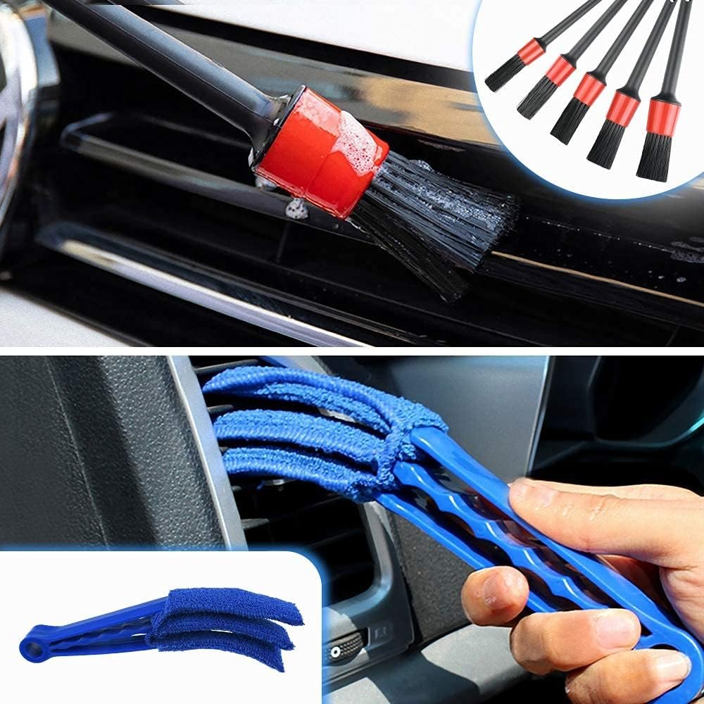 Multifunctionele auto reinigingsborstels voor luchtroosters en interieur