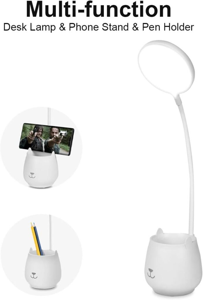 Telefoonhouder met LED-verlichting en verstelbare arm voor video-oproepen, make-up en lezen