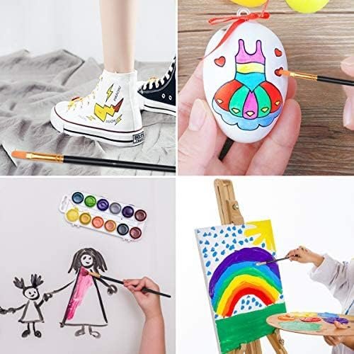 Verfkwasten Set - Schilderset voor Aquarel, Acryl en Olieverf - Verschillende Maten en Vormen