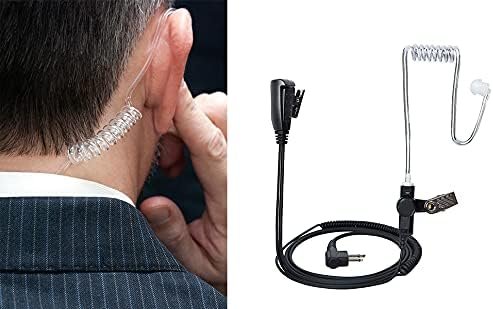 Beveiligde oortjes met geïntegreerde microfoon voor Motorola en beveiligingspersoneel