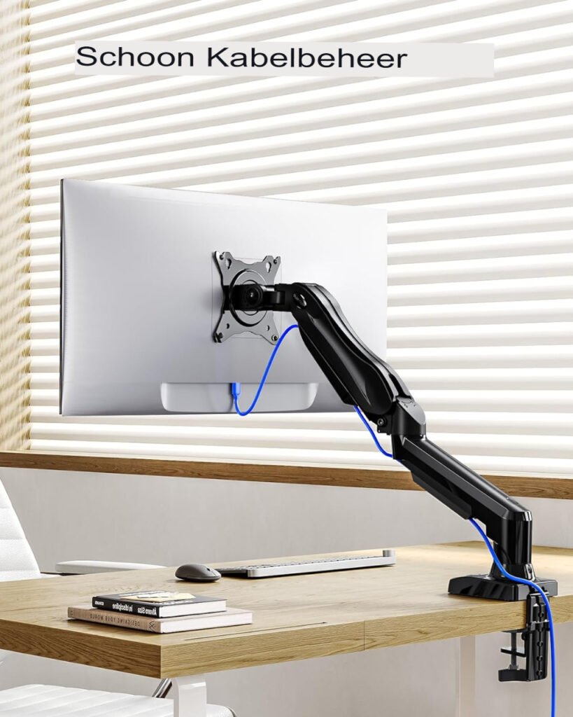 Draaibare monitorarm voor gebogen schermen, geschikt voor 1 monitor