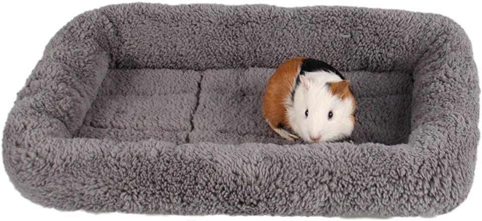 Katoenen huisdierbed voor katten en kleine honden - grijs, maat S