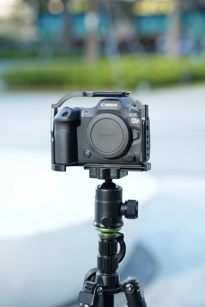 Camera cage met top handgreep voor camera, aluminium rig met NATO rail en cold shoe