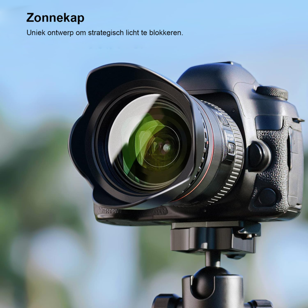 77mm ND2 ND4 ND8 UV CPL filterset met lenskap, zonneklep en filtertas voor cameralezenzen en fotografie-accessoires