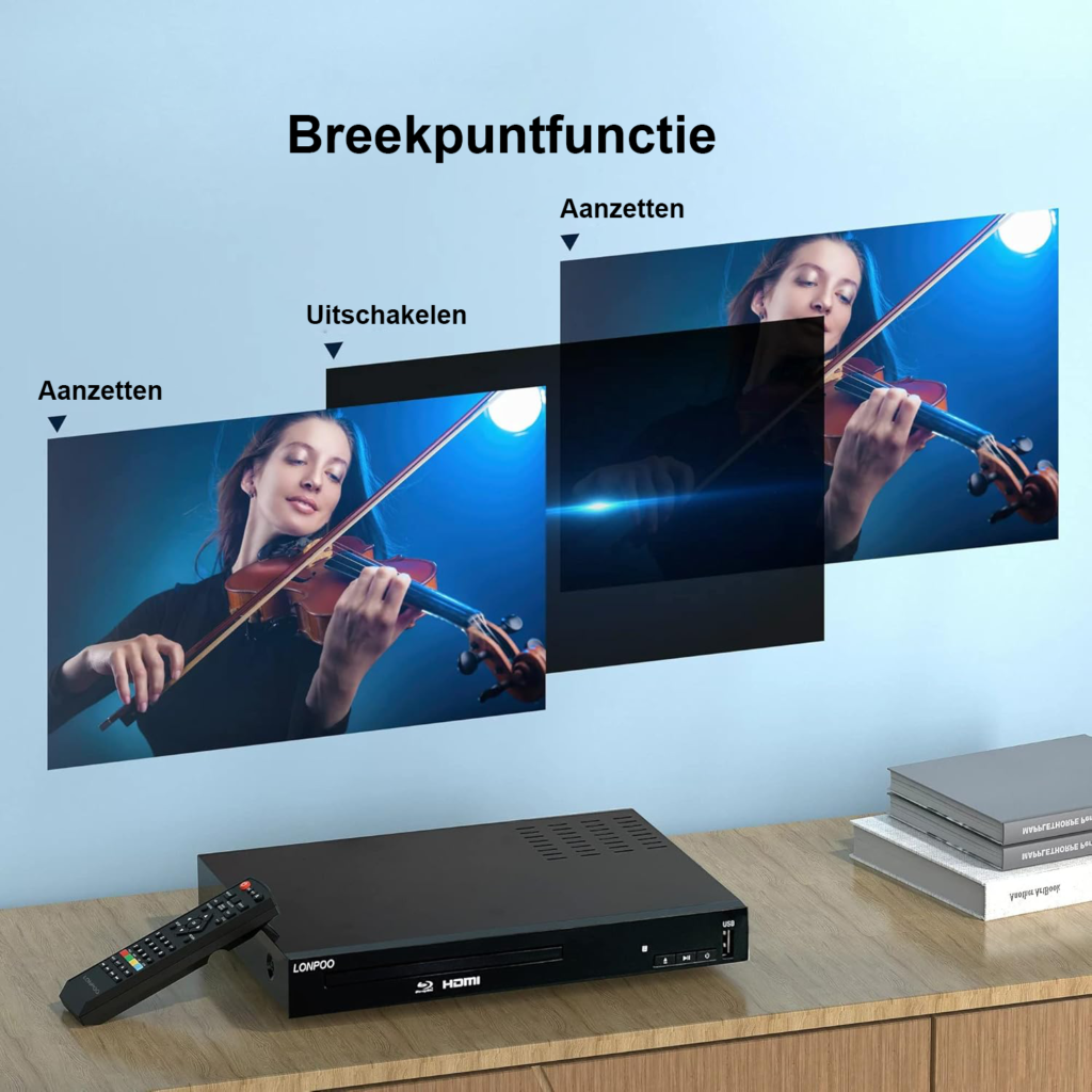 Full HD Blu-ray speler met HDMI, USB en multiregio ondersteuning