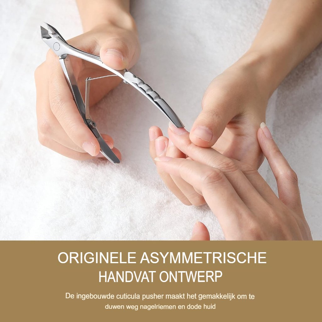 Professionele nagelriemtang van roestvrij staal voor precieze nagelverzorging