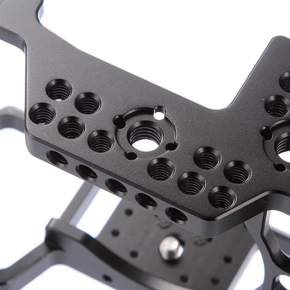 Camera cage met top handle voor Sony A7III, A7RIII, A9 en A7II met 1/4" en 3/8" bevestiging