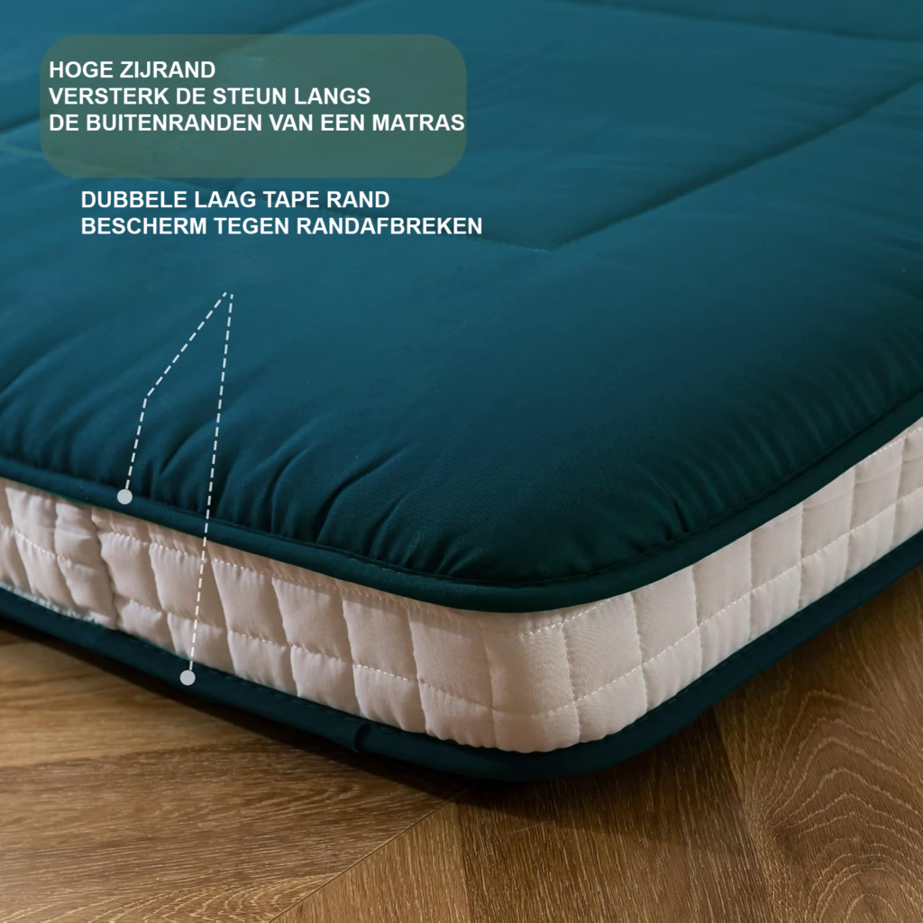 Futon matras Bluestone King Size - gequilte Japanse vloermatras en opvouwbaar logeerbed