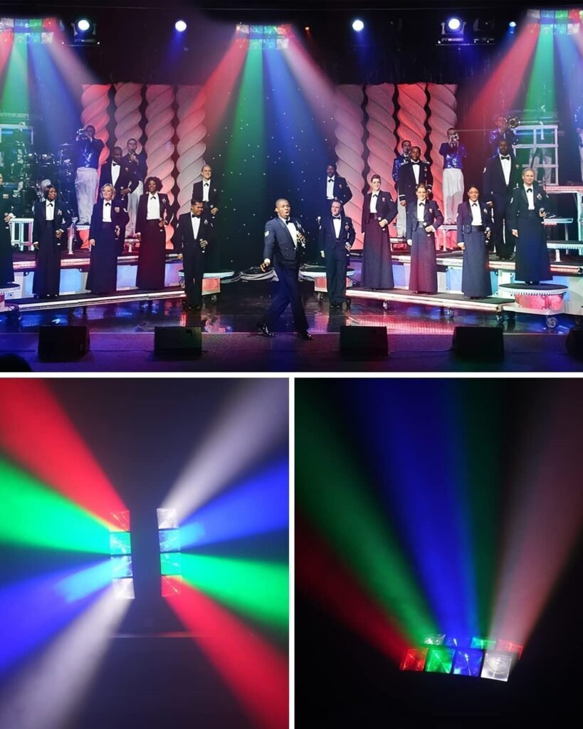 Moving Head LED Stage Light RGBW 8x3W met DMX512 en stemactivatie