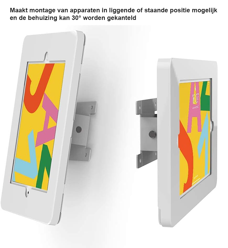 iPad muurbeugel met anti-diefstal slot voor iPad 10,2 inch 7e, 8e en 9e generatie
