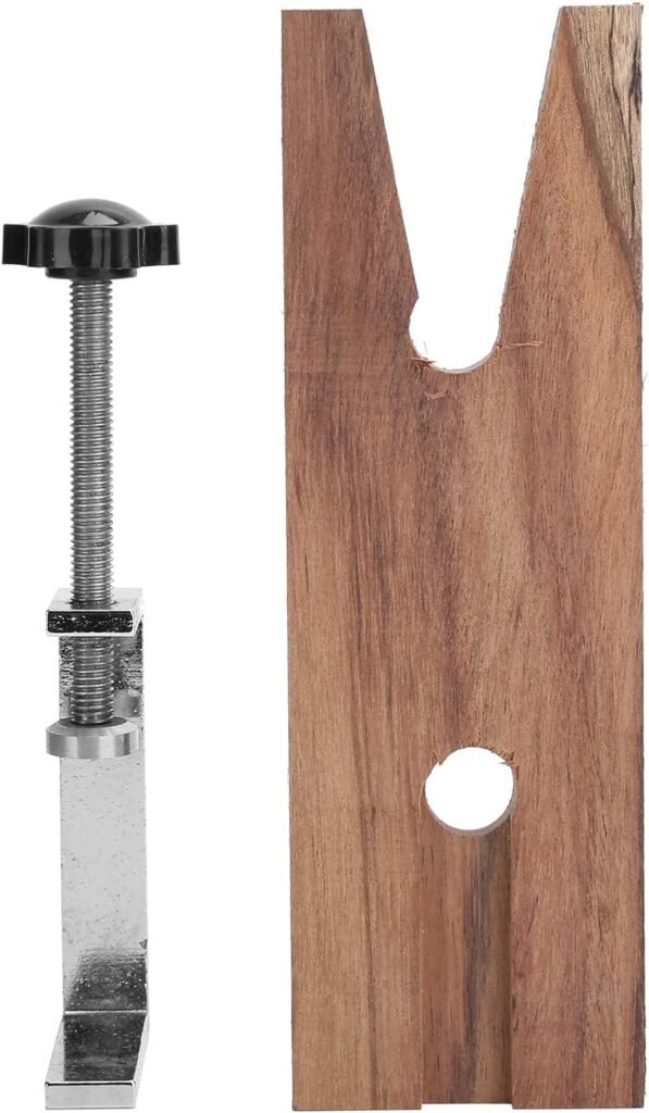 Houten Werkbank voor Juweliers - Sieradenwerkbank met V-vormige Klem - Voor Sieraden Maken, Polijsten en Graveren - Hout en IJzer