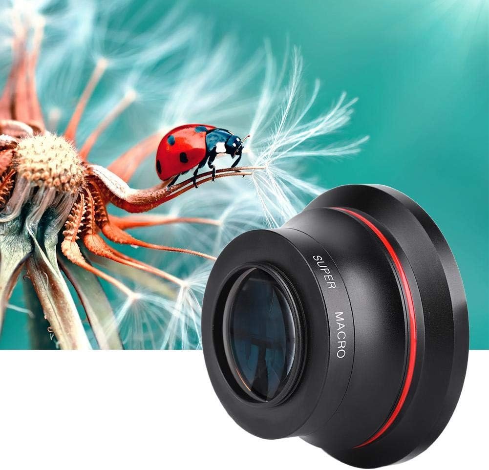 37 mm HD groothoeklens met macrolens en telefoonclip voor smartphone, camcorder en DSLR-camera
