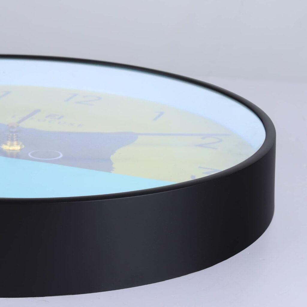 Stille zwarte wandklok 30 cm met kattenmotief en niet-tikkend quartz uurwerk