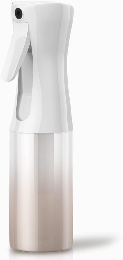 Sproeifles 160 ml transparant - fijne mistspray met instelbare nozzle voor haarverzorging, planten en reiniging