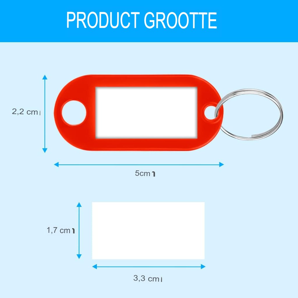 Sleutelbord met beschrijfbare labels en verwisselbare indeling voor huis en kantoor